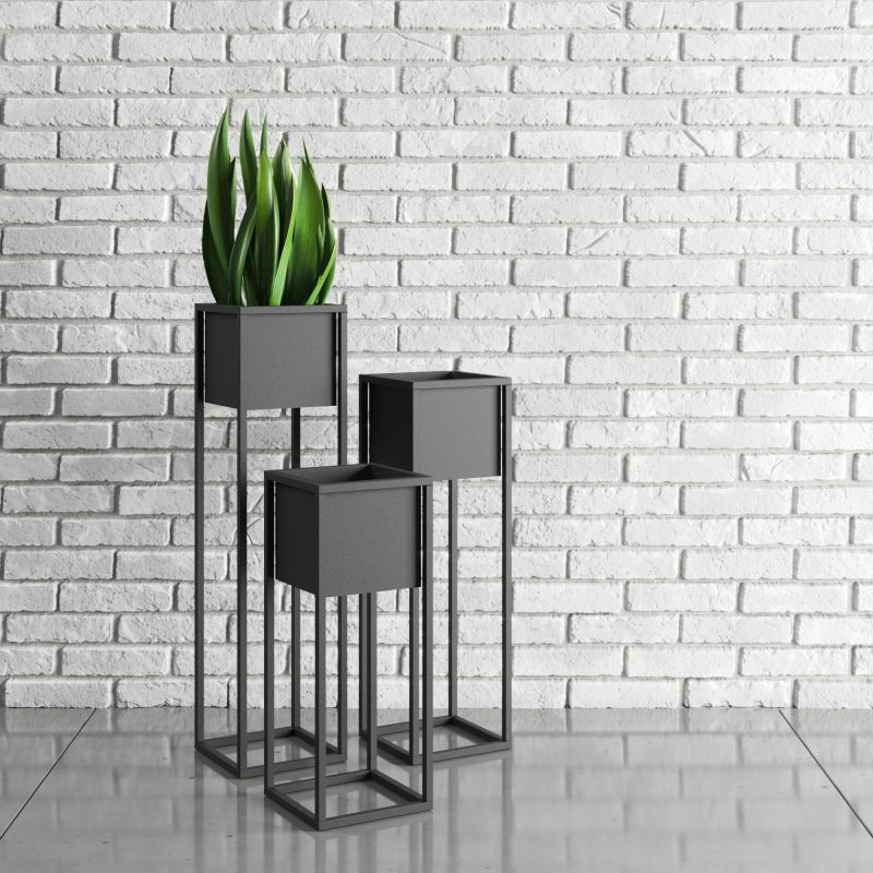 Statīvs augiem l black 23x23x90