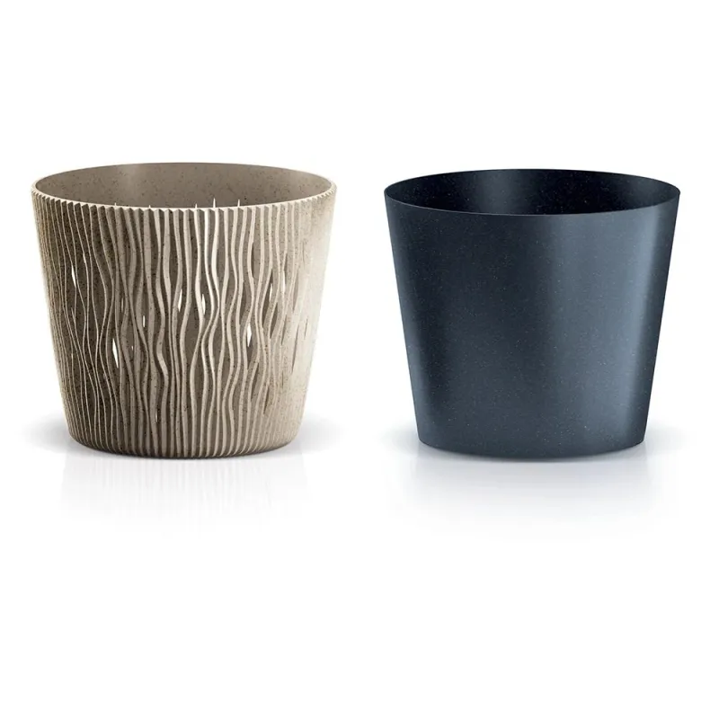 Puķu pods Prosperplast Sandy DSR190W-4665W, plastmasa, bēša