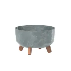 Цветочный горшок Prosperplast Gracia DGRL300LE-422U, пластик, серый