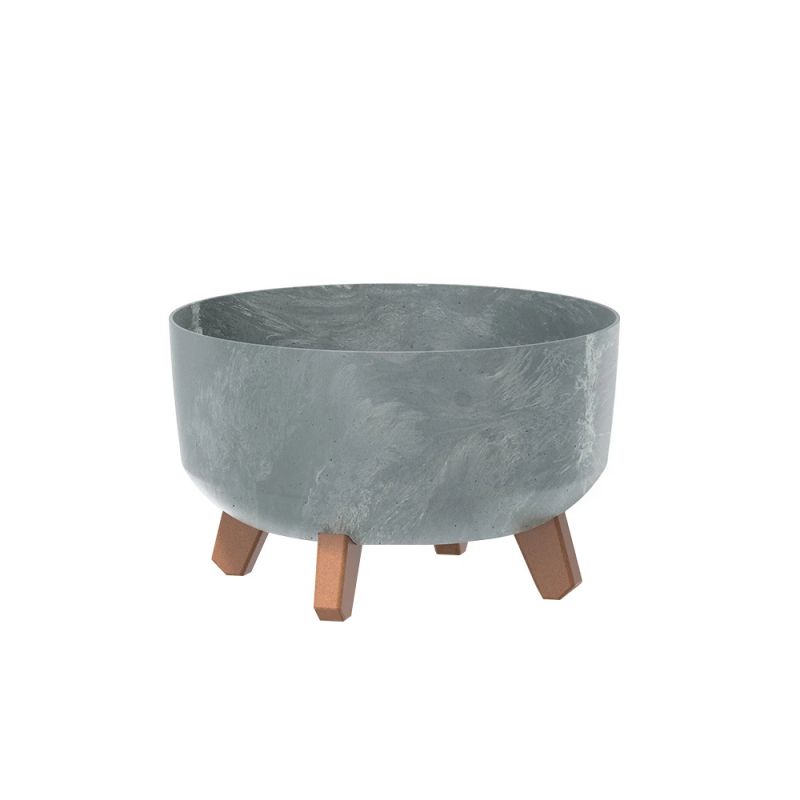 Puķupods gracia low beton effect dgrl300