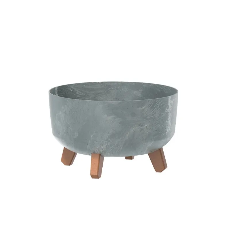 Puķu pods Prosperplast Gracia DGRL300LE-422U, plastmasa, pelēka