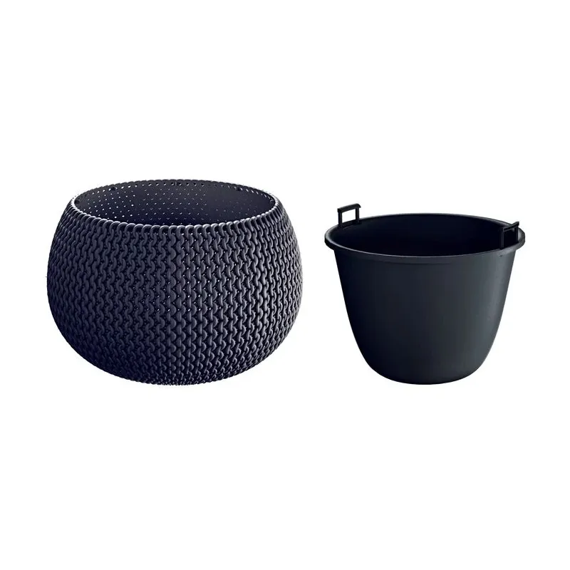 Puķu pods Prosperplast Splofy DKSP290, plastmasa, antracīta
