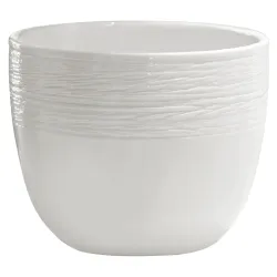 Pods puķu keramisks 12x20cm balts