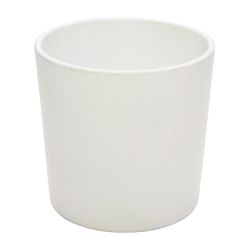 Lillepott Domoletti, keraamiline, valge v.