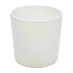 Gėlių vazonas Domoletti, keramika, balta sp.