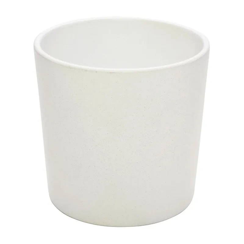 Puķu pods Domoletti, keramika, balta krās.