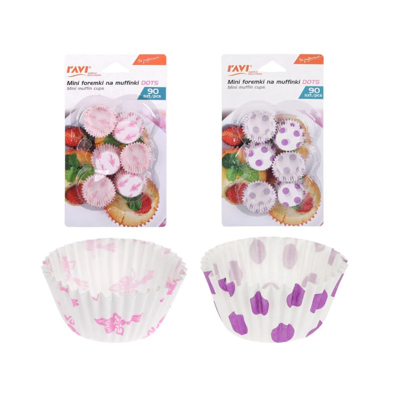 Formas mini kēksiem dots 90gab