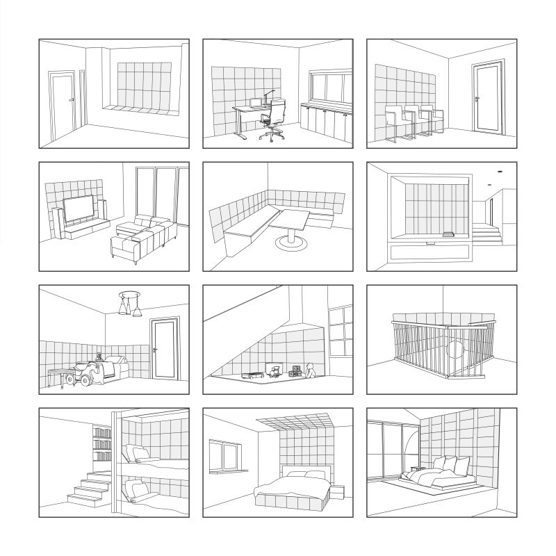 Panelis sienai mo-pk-30x30p-p-p1 deco