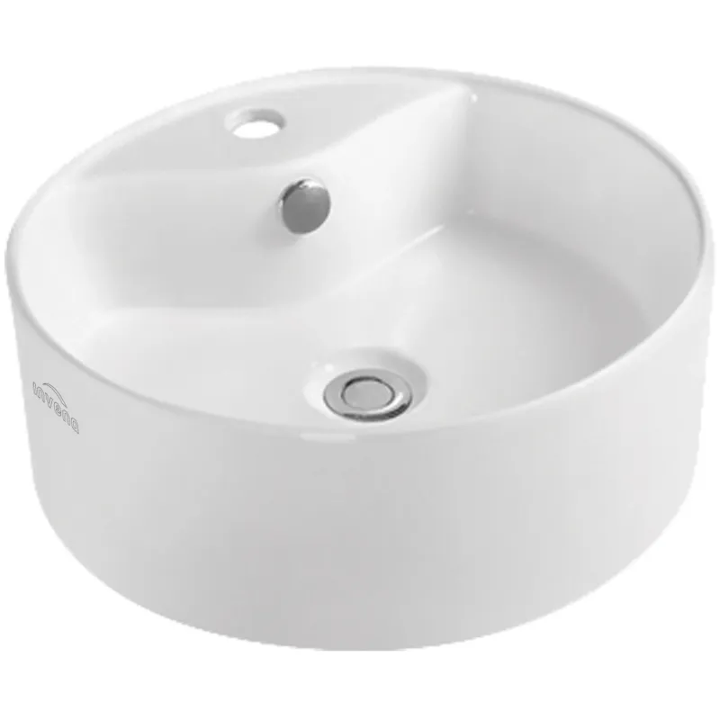 Vannas istabas izlietne Invena Rondi, keramika, 41 cm x 41 cm x 14.5 cm, balta