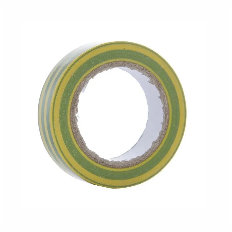 Elektrības izolācijas lente Bycom, 0.13 x 15 mm. 10 m. dzeltena-zaļa