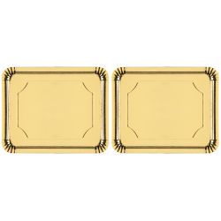 Paplāte papīra zelta festi 2gab 31x38cm