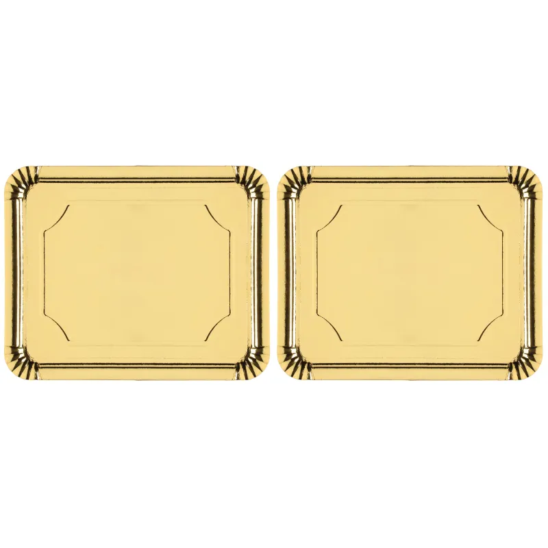 Paplāte 643380, 38 cm x 2 cm, 31 cm, 2 gab., Zelta