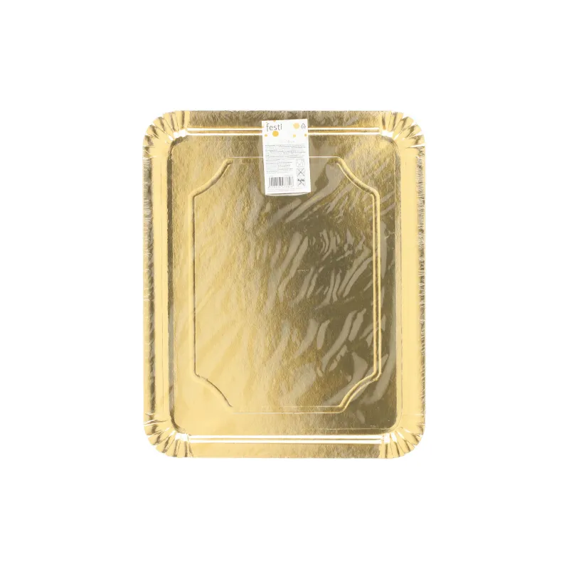 Paplāte 643380, 38 cm x 2 cm, 31 cm, 2 gab., Zelta