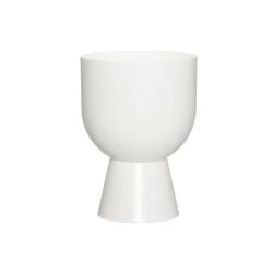 Puķu pods nala matēts balts 25.5cm