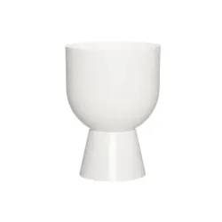 Puķu pods nala matēts balts 25.5cm