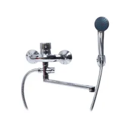 Vonios maišytuvas su dušo komplektu Thema Lux Sun DF3005-1, chromo sp.