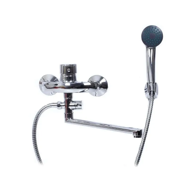 Vannas maisītājs ar dušas komplektu Thema Lux Sun DF3005-1, hroma krās.