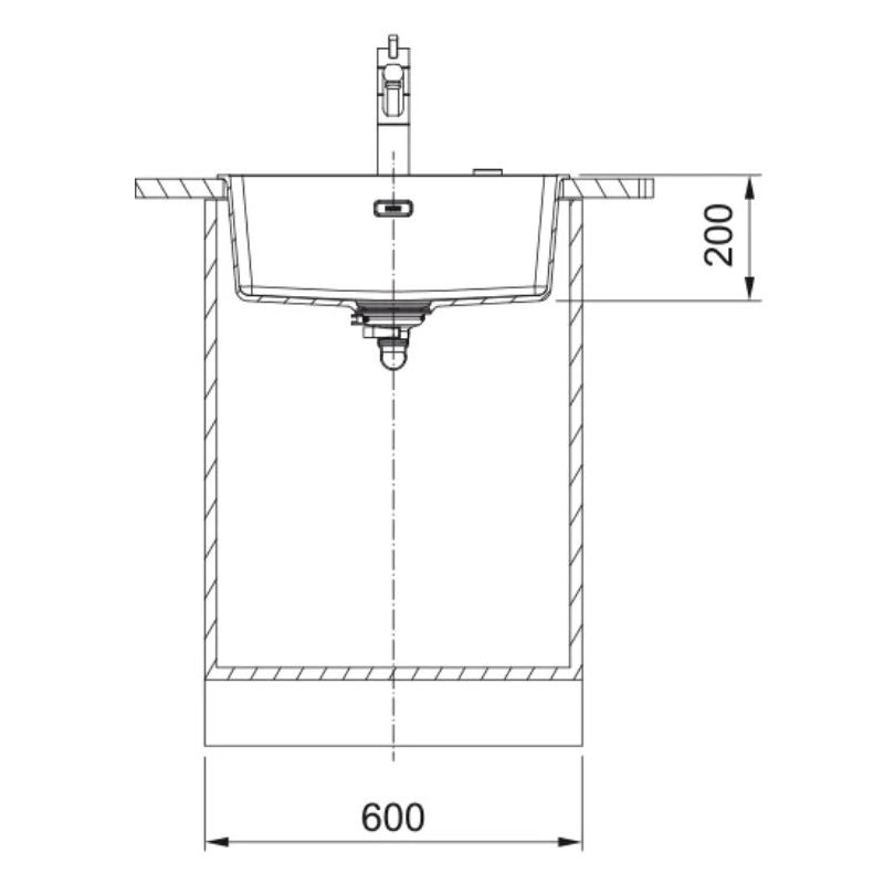 Izlietne gr.maris 114.0658.209 55x43 br.