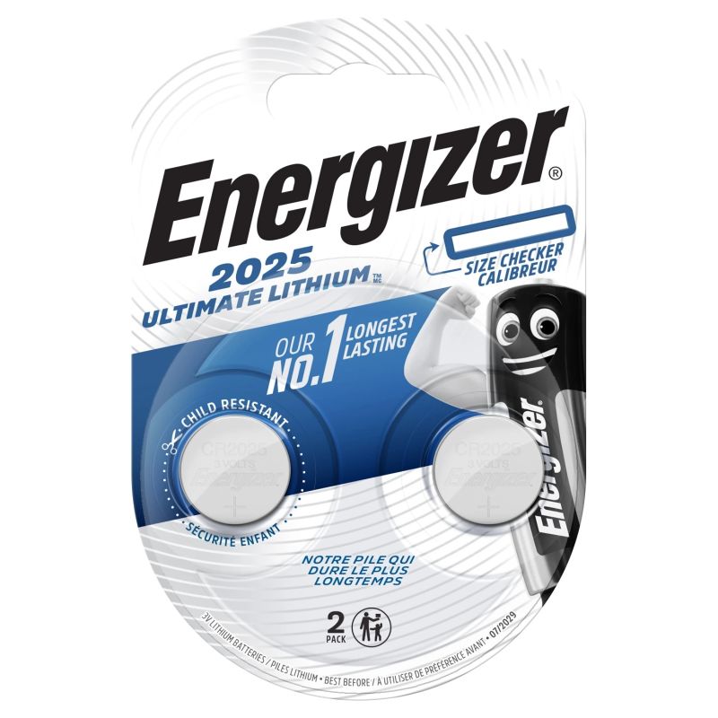 Батарейка Energizer BELK6-CR2025D, CR2025, 3 В, 2 шт.
