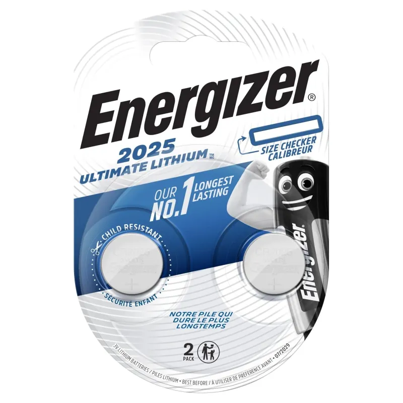 Elements Energizer BELK6-CR2025D, CR2025, 3 V, 2 gab.