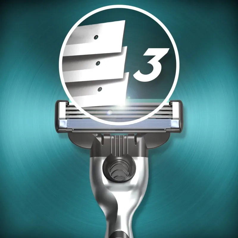 Gillette Mach3 Skuvekļa Asmeņi, 8 gab + Mach3 Želeja 200ml