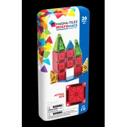 MAGNA-TILES MICROMAGS Kelioninis konstruktorius, 26 det.