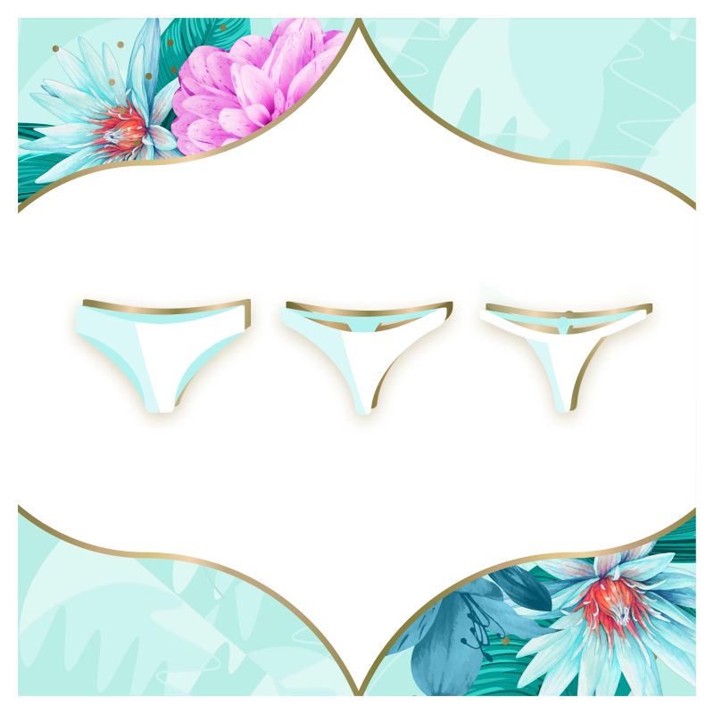 Discreet Breathable Multiform Unscented Pantyliners, 100 pcs