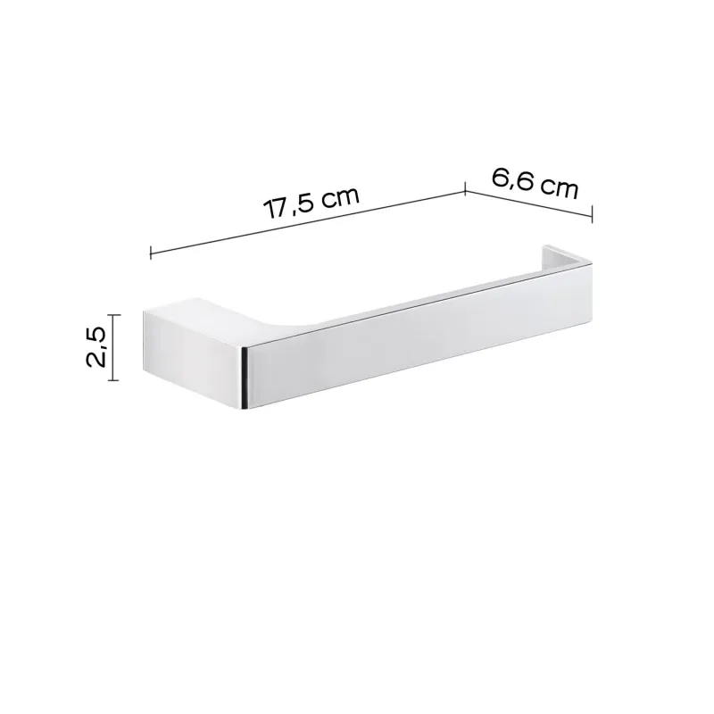Tualetes papīra turētājs Gedy Pirenei PI2413, 17.5 cm x 6.6 cm x 2.5 cm