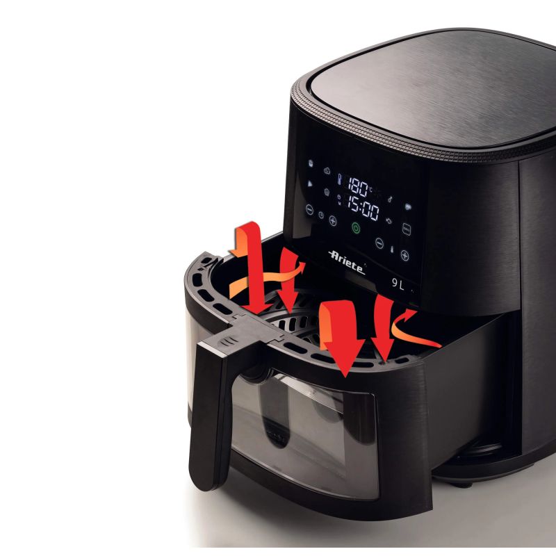 4630 Ariete Airy Fryer 9L aerogrili Black