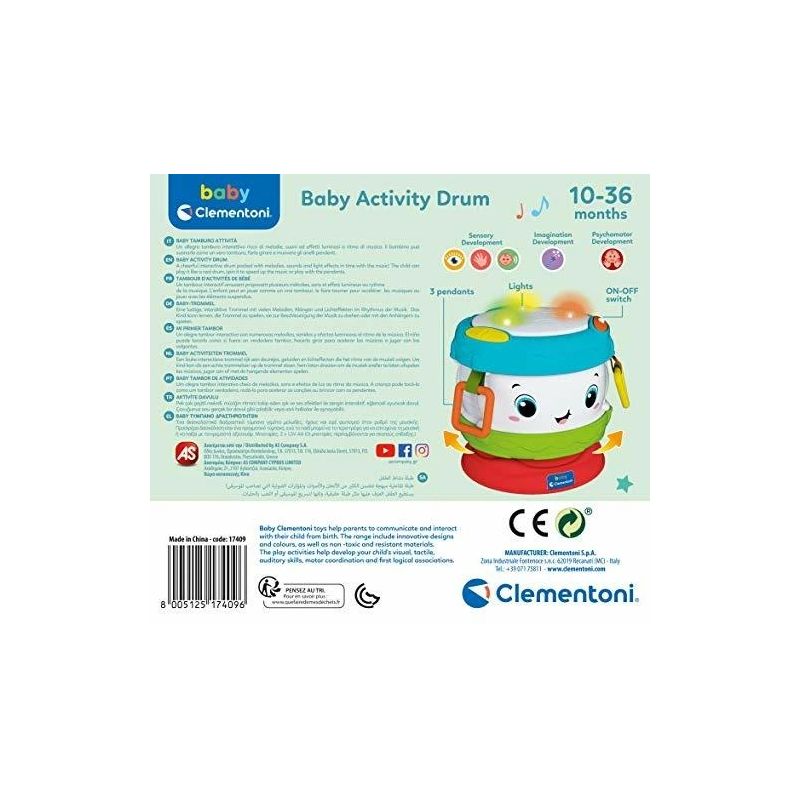 Rotaļlieta izgl. activity baby drum