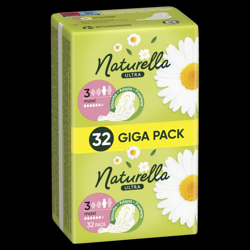 Naturella Ultra Maxi Size 3 Pads with Wings, 32 pcs