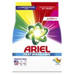 Veļas pulveris Ariel color 20washes, 1.1 kg
