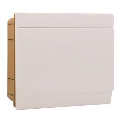 Moduļu panelis Technova, zemapmetuma, IP40, 10 mod., balta krās.