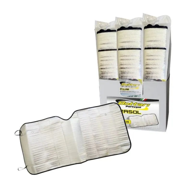 Saules aizsargs Bottari Polar 70x150cm, 70 cm x 150 cm, sudraba krās.