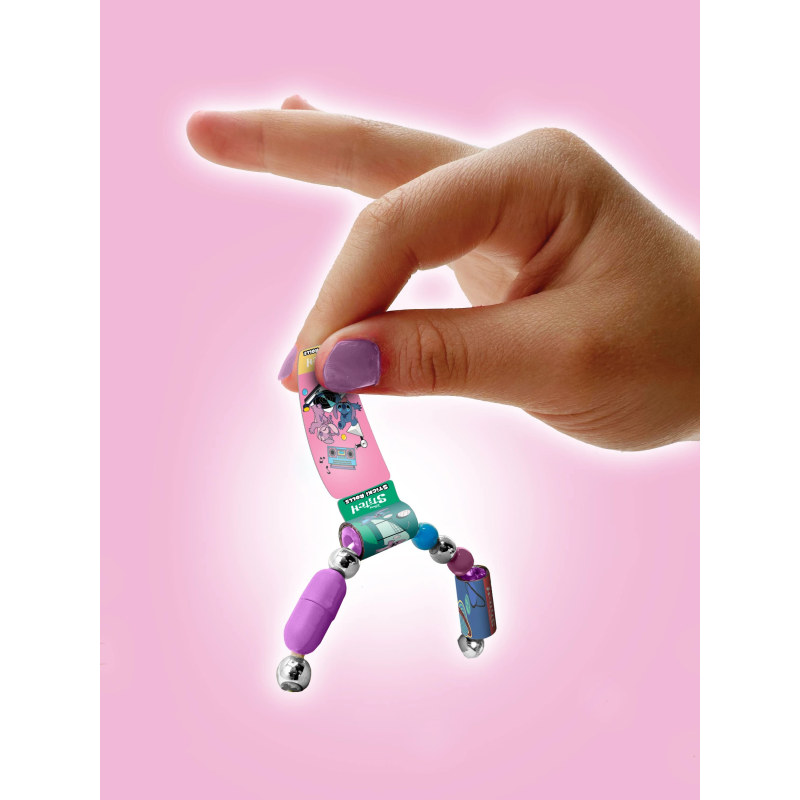 STICKI ROLLS STITCH Rokassprādze ar aksesuāriem un uzlīmēm