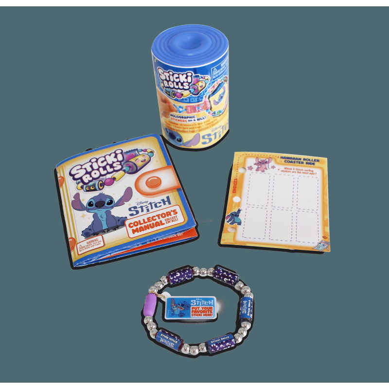 STICKI ROLLS STITCH Rokassprādze ar aksesuāriem un uzlīmēm