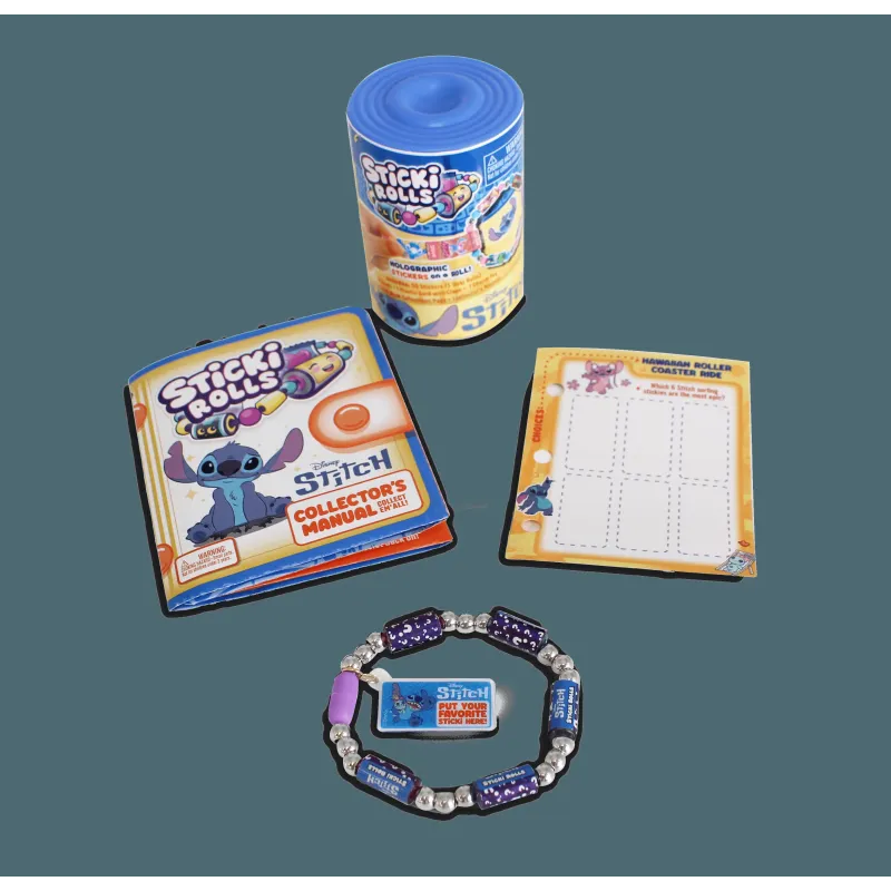 STICKI ROLLS STITCH bracelet with accessories and stickers