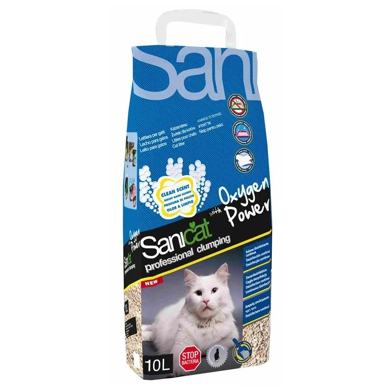 Kaķu pakaiši Sanicat X302940, organiskās ,cementējošās,, 10 l