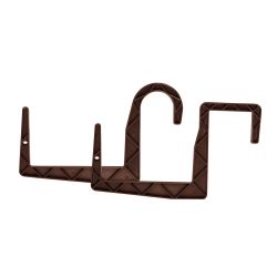 Turētājs balkonkastei 12cm brūns