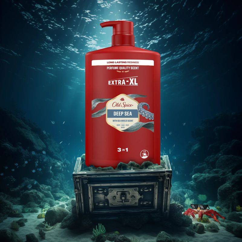 Old Spice Deep Sea Dušas Želeja Un Šampūns Vīriešiem 1000 ml