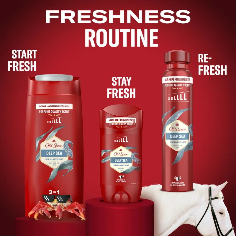 Old Spice Deep Sea Dušo Želė Ir Šampūnas Vyrams, 1000 ml