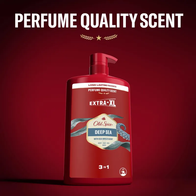 Old Spice Deep Sea Dušo Želė Ir Šampūnas Vyrams, 1000 ml