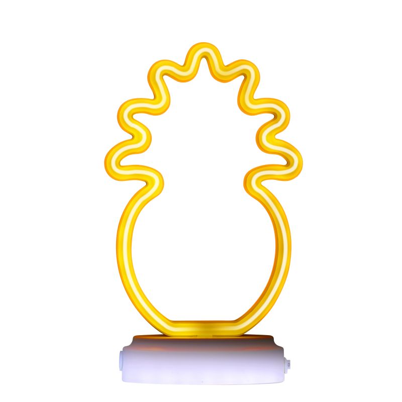 Galda lampa neona ananass led 39