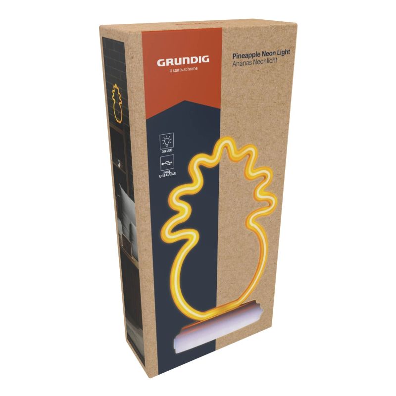 Galda lampa neona ananass led 39