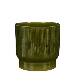 Vāze keram. thiago d22 h20cm zaļa