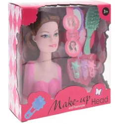 Голова куклы с аксессуарами Make-up S34937111, 13 см, многоцветный