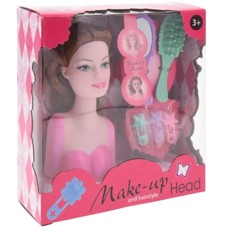 Lelles galva ar aksesuāriem Make-up S34937111, 13 cm, daudzkrāsaina