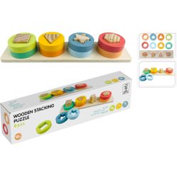 Rotaļlieta koka puzle figūras 8gab