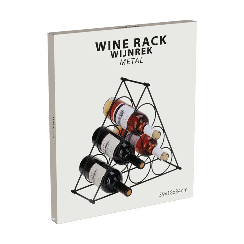 Pudeļu turētājs metāla 6 pudelēm