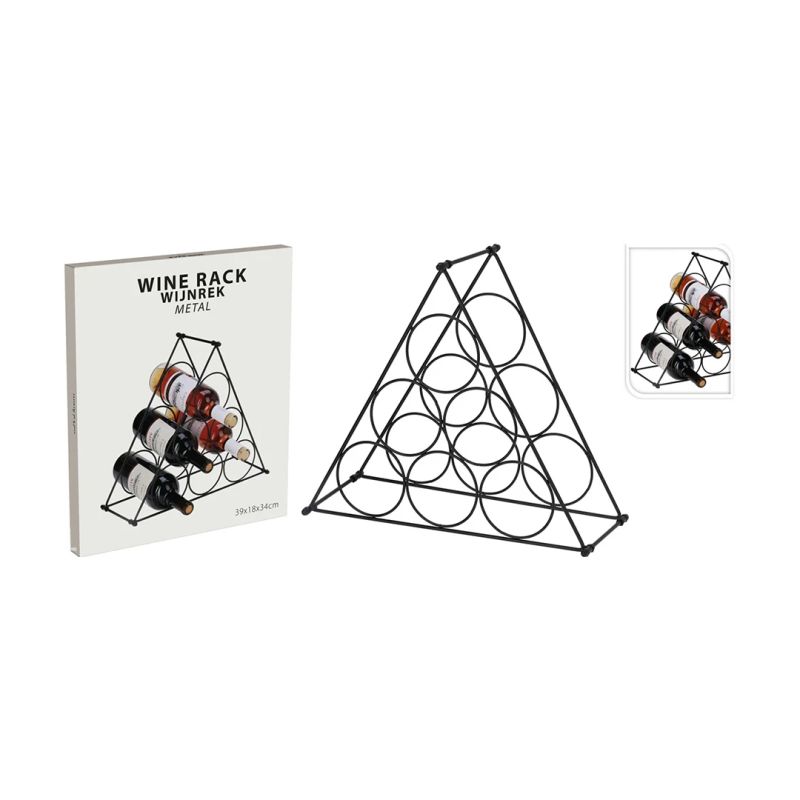 Pudeļu turētājs metāla 6 pudelēm